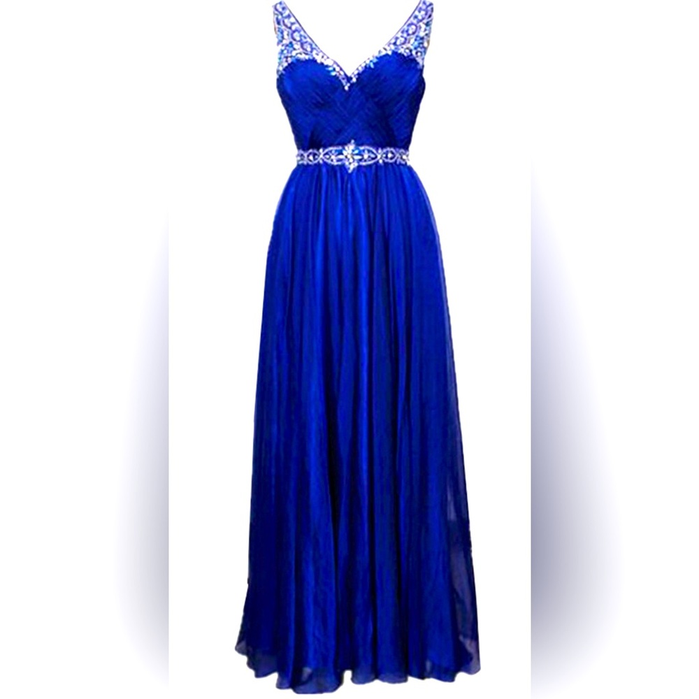 Elegant Blue Evening Gown